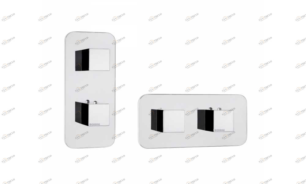 Z032202 + Z030205 000 Смеситель & запорный кран Cube 2 Outlets (with Diverter) HP BOSSINI 