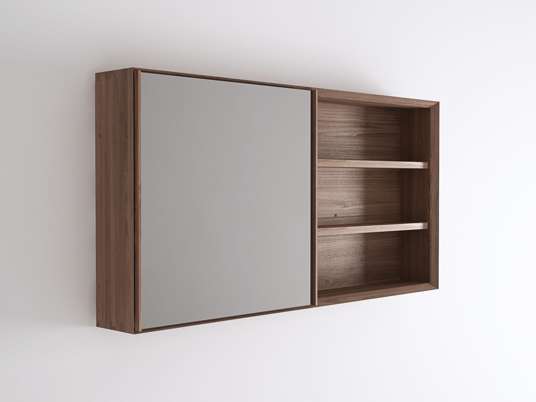 Прямоугольное настенное зеркало с контейнером KARPENTER ARCH-00035078 - Вид №1