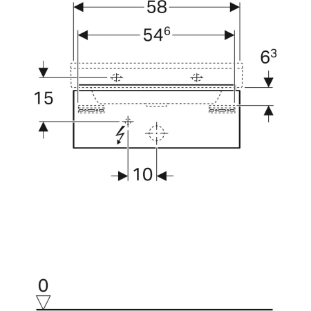500.505.01.1 Шкафчик для раковины Geberit Xeno², с одним выдвижным ящиком Geberit  - Вид №13