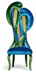 Sicis Стул из ткани с высокой спинкой Nextart