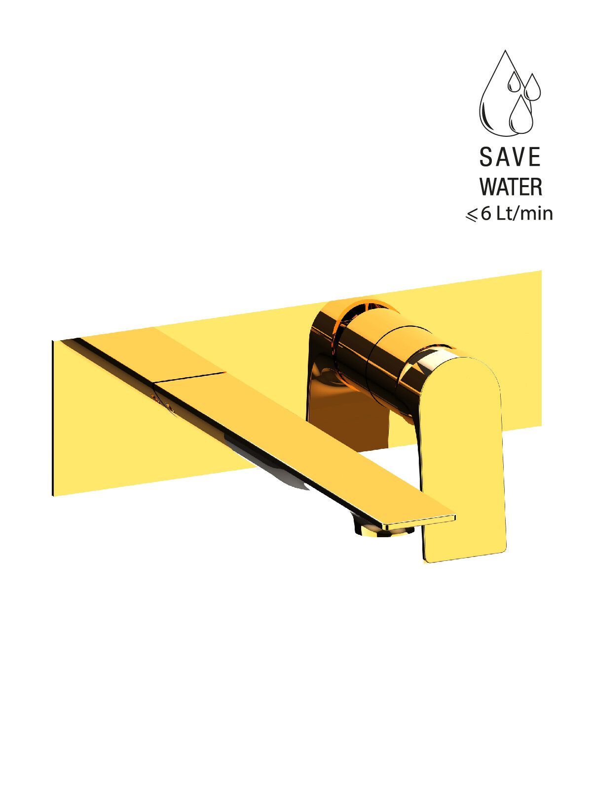 Настенный смеситель для раковины с ограничителем расхода Rubinetterie Frattini Нарцисс ARCH-00108385 - Вид №2