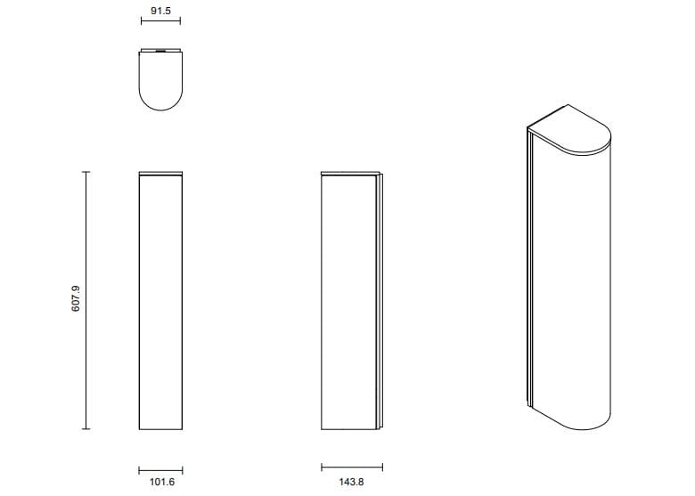 Настенный светильник из дутого стекла Articolo Studios Slim ARCH-00064686 - Вид №5