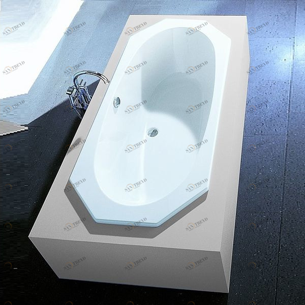 Ванна встраиваемая ARMADA 180х80 см с аэромассажем Deluxe HOESCH 6169