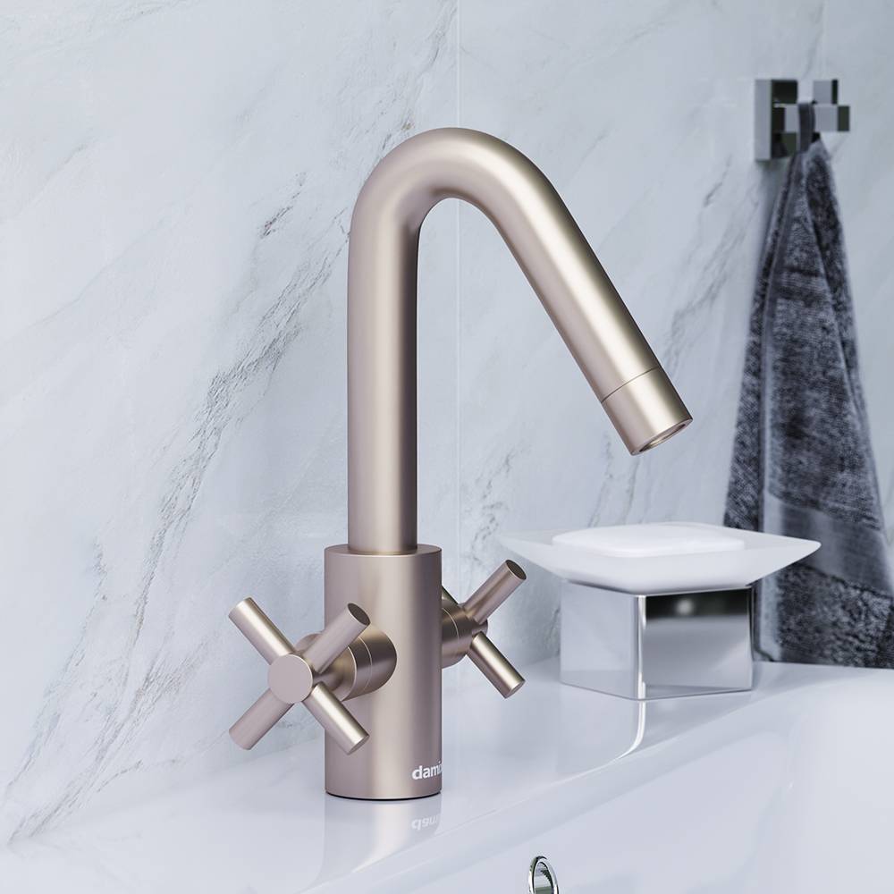 280210000 Nickel смеситель для умывальника Damixa Neo Classic  - Вид №1