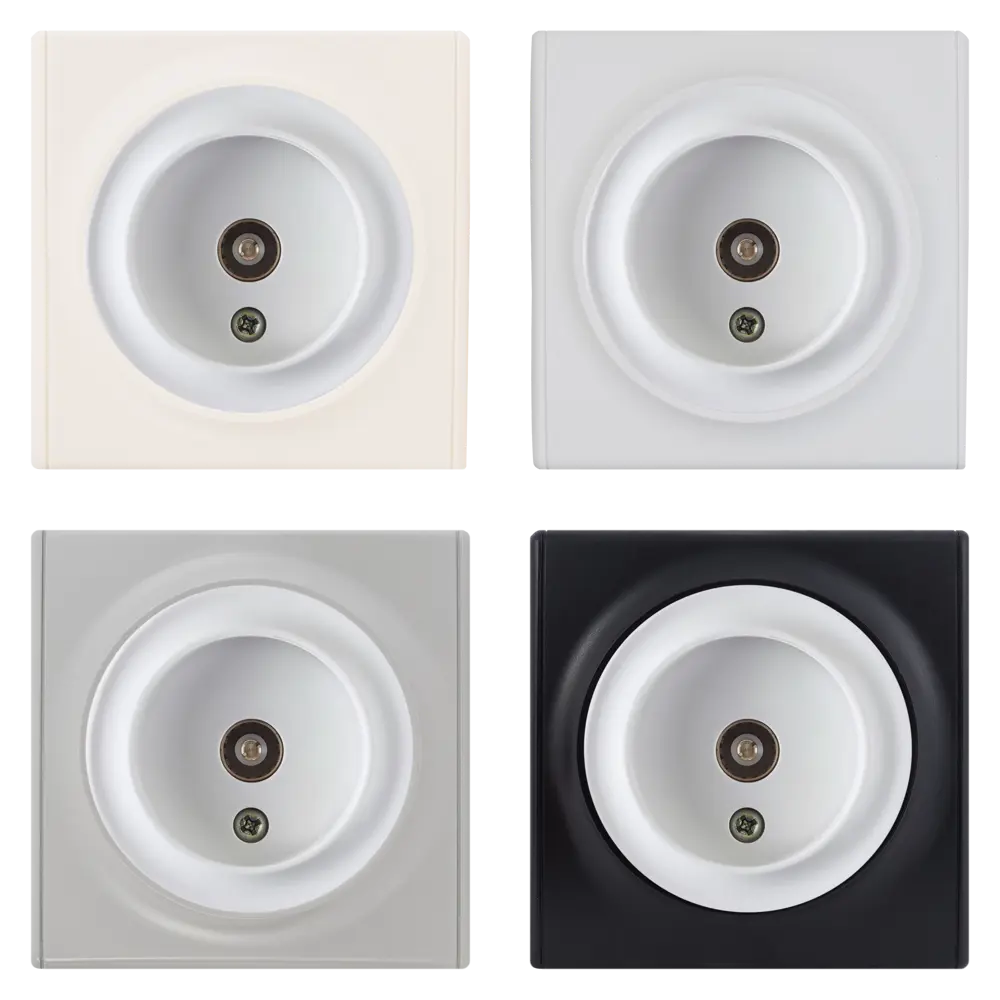 Телевизионная розетка OneKeyElectro Florence белая для скрытого монтажа 82126967 STLM-0019853 - Вид №1