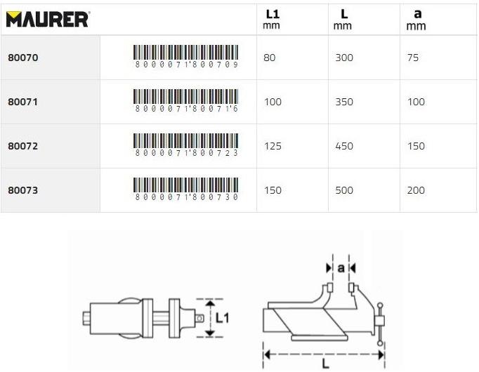 MAURER Скамьи тиски sun-id-1366468 - Вид №1