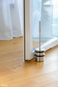 TSB90-110G275 Напольный дверной упор, тяжелый, с ручкой 27,5 см. PHOS