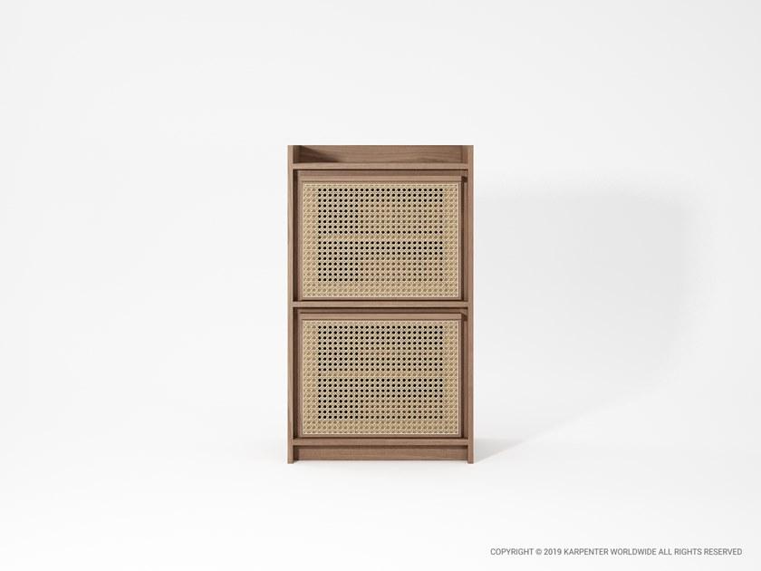 KARPENTER Комод из массива дерева и ротанга с распашными дверцами Roots sun-id-1357623 - Вид №18