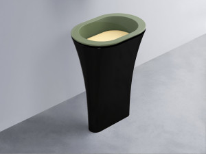 AMLA65-AG+AMPILO-CN+AMCOLO-N Раковина Amedeo Ovale отдельностоящая cielo Enjoy + Amedeo