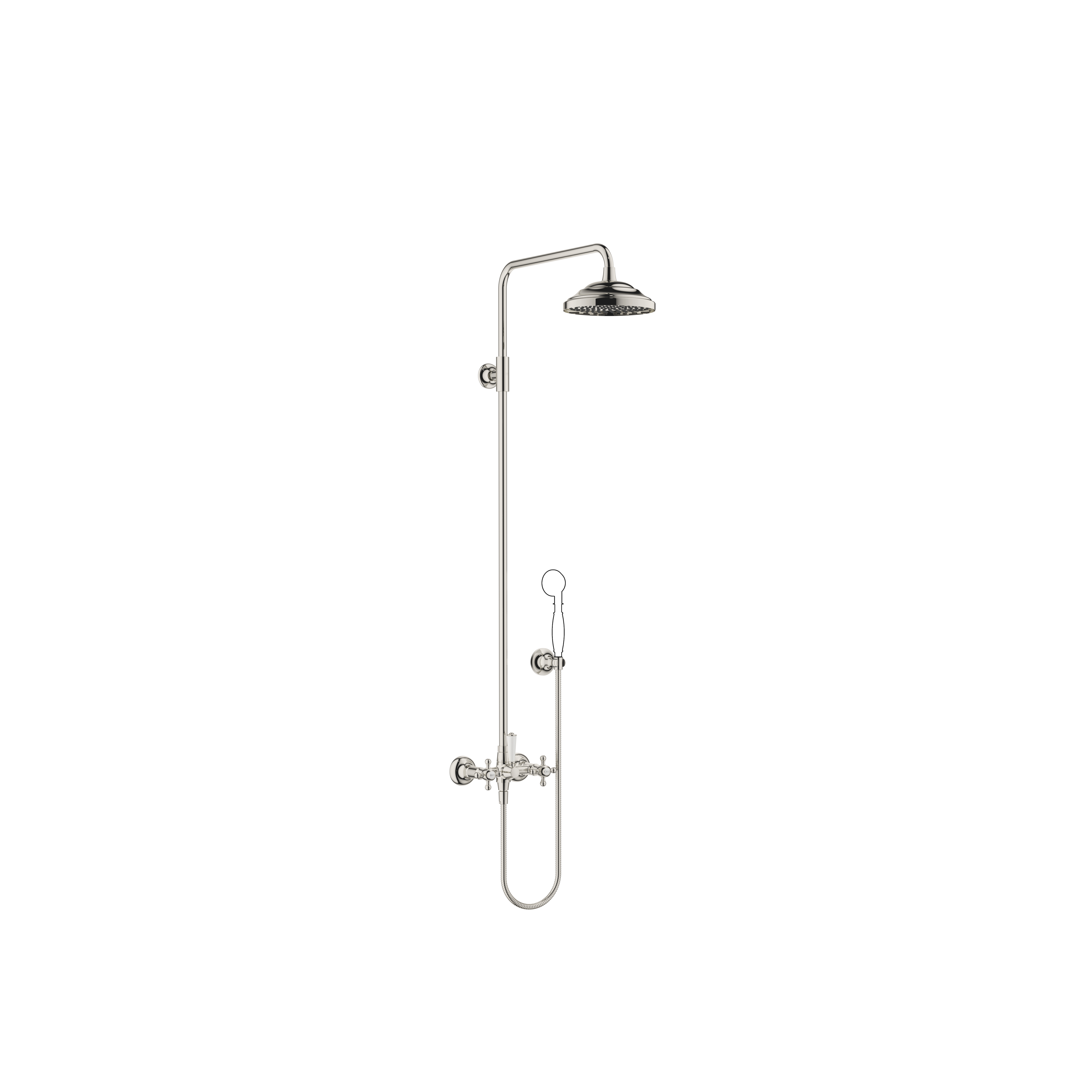 MADISON Showerpipe со смесителем для душа без ручного душа - Platinum DornBracht 26632360-08