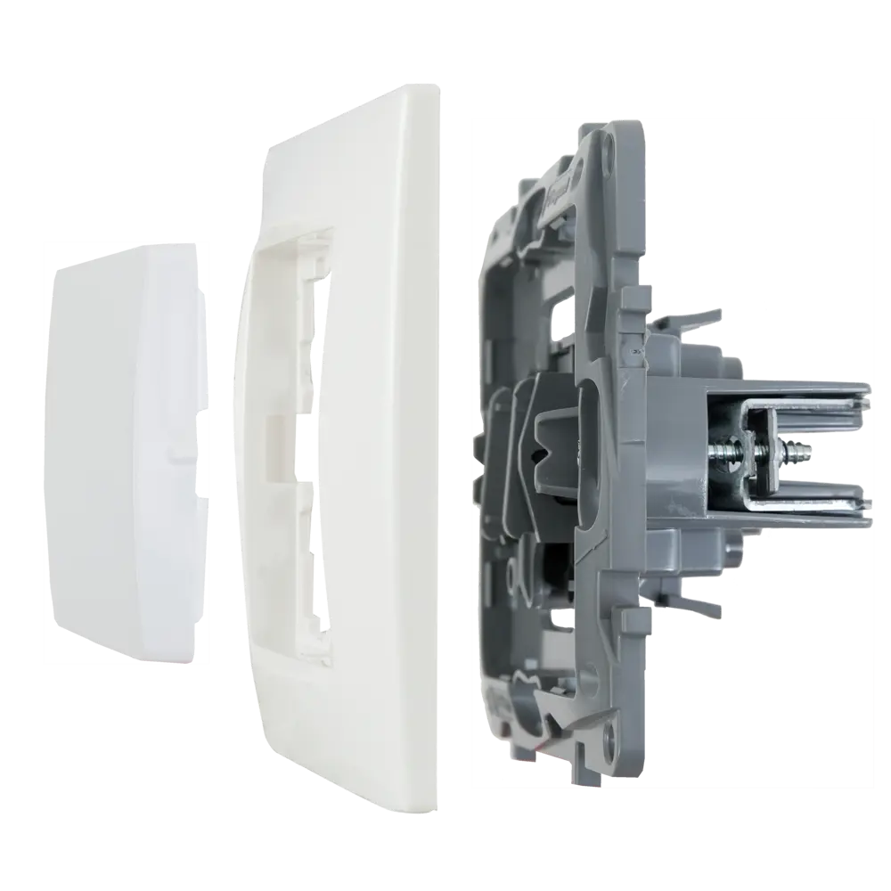Legrand Etika - Одноклавишный переключатель скрытого монтажа в белом исполнении 17353321 STLM-1107175 - Вид №5