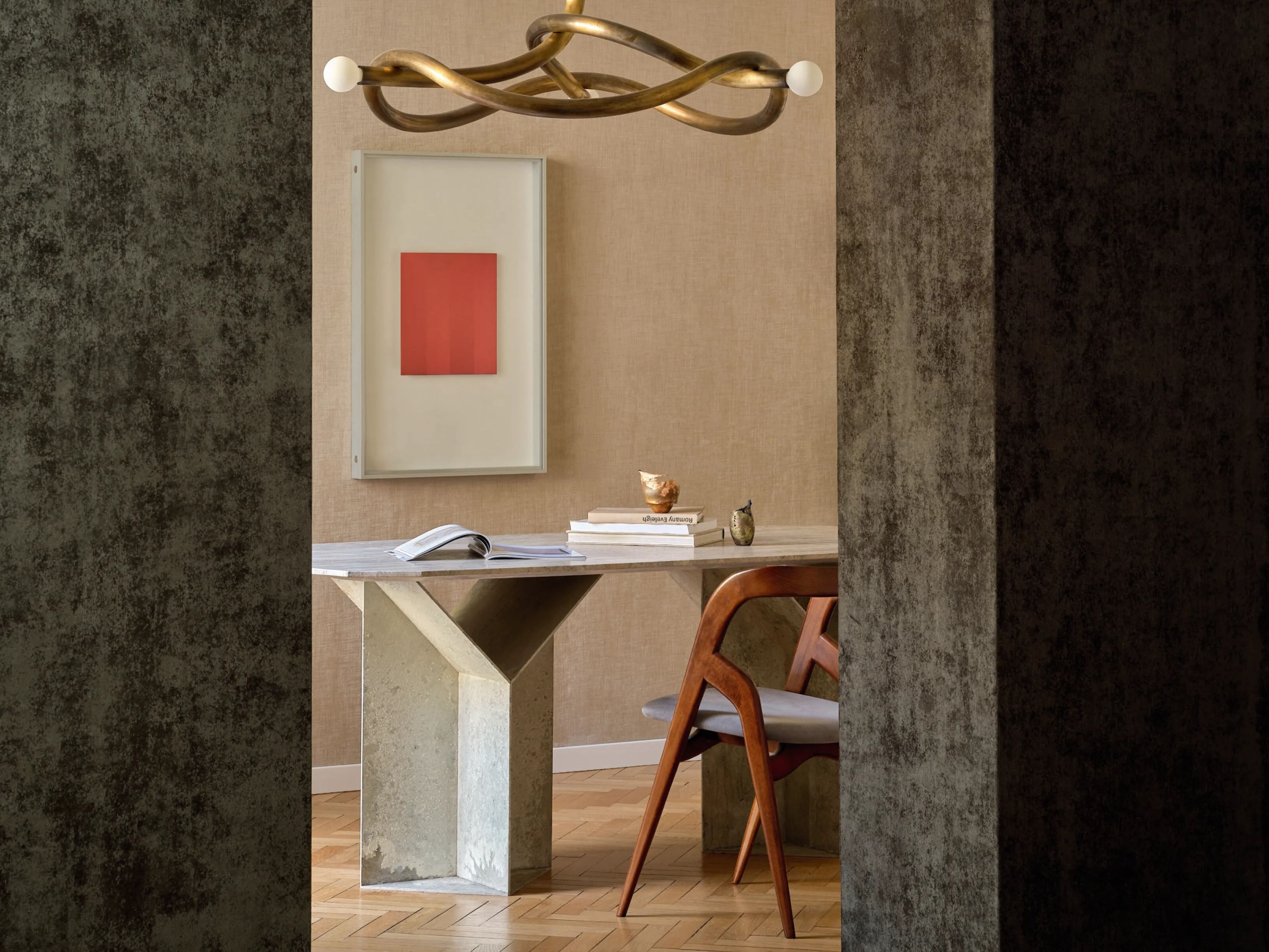 Бархатная моющаяся настенная ткань Élitis Alcôve ARCH-00145933