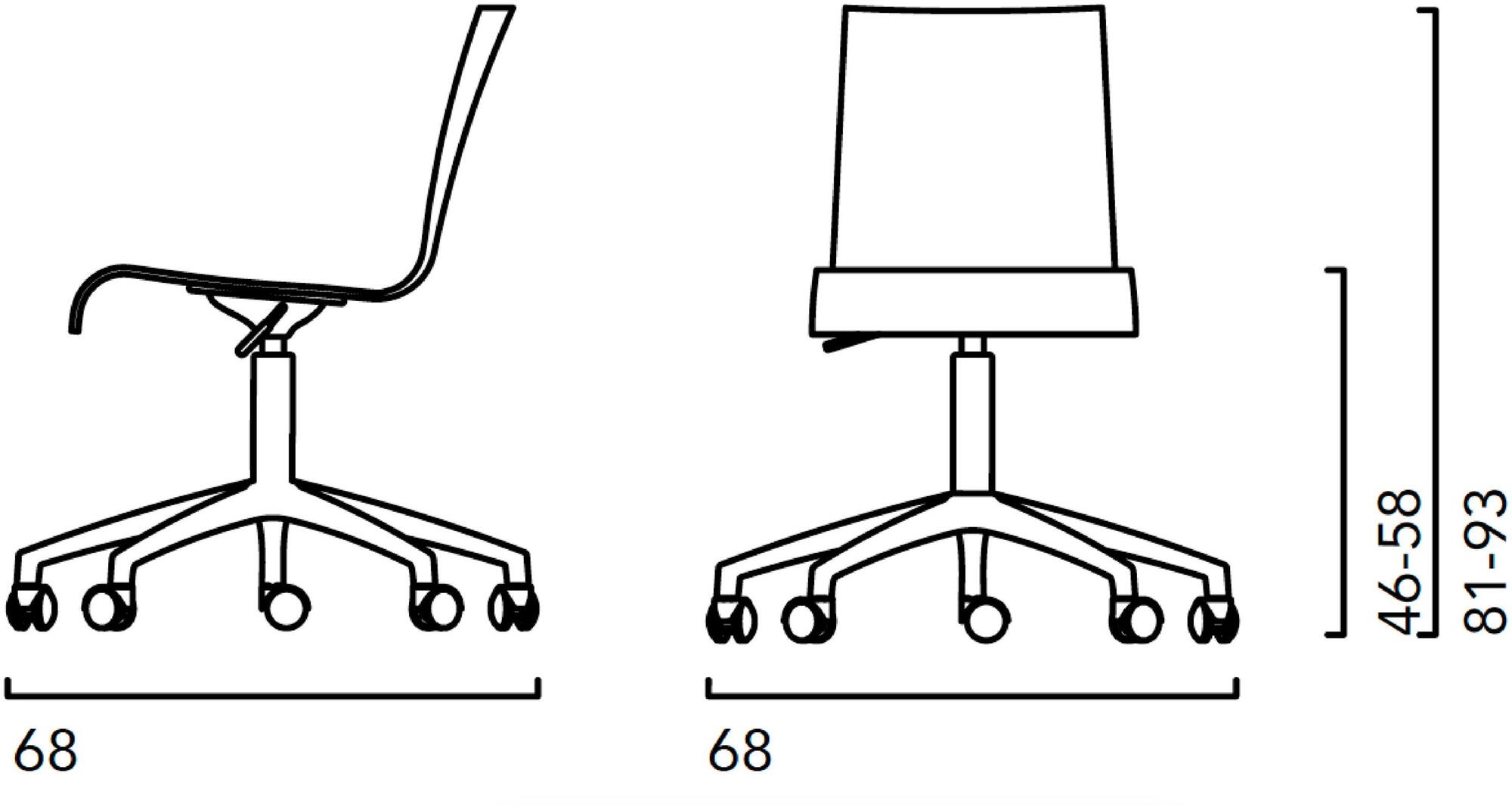 Crassevig Мягкое вращающееся кресло с 5 спицами Asia sun-id-1493852 - Вид №2