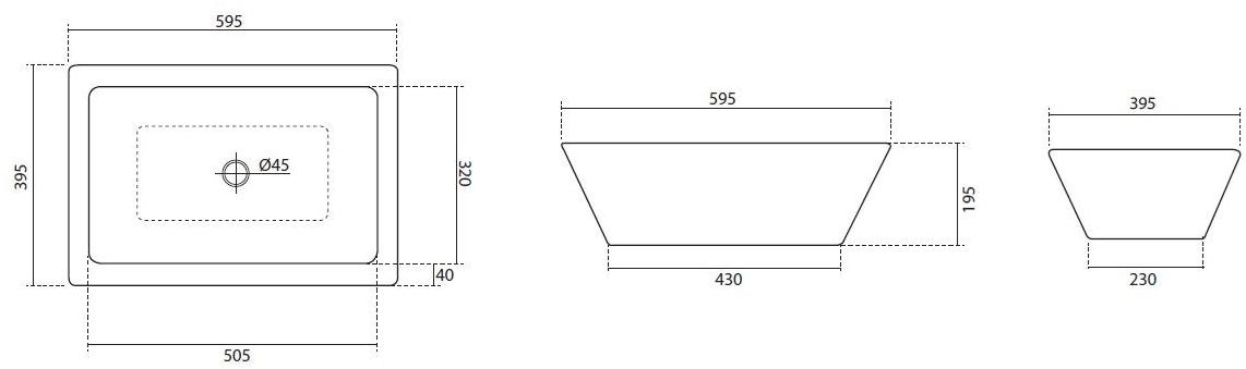 Ptr01r Подвесная раковина настенная овальная Horganica Pietra белая - Вид №30