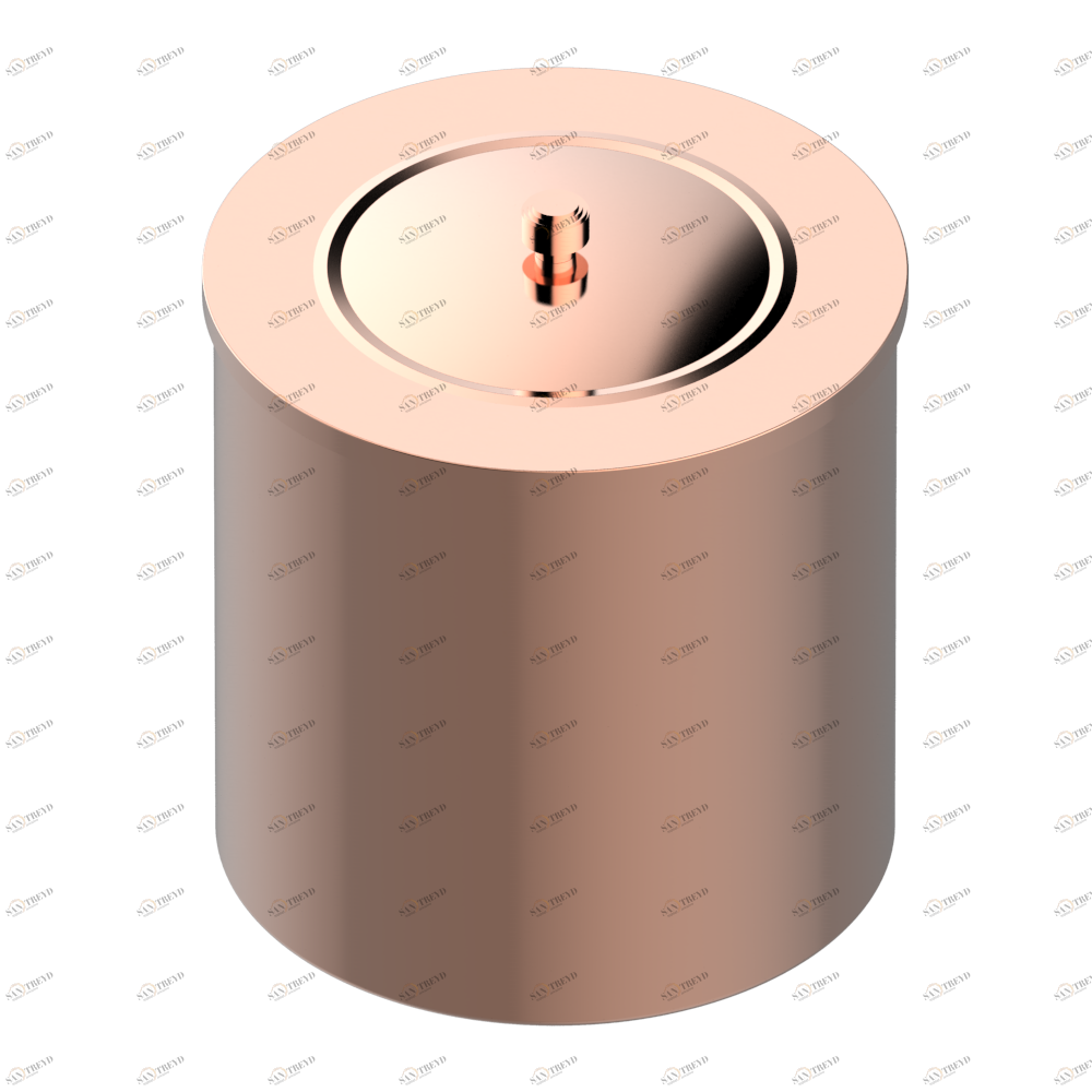 G2P-712CL WASTE BASKET WITH COVER Diameter : 200 mm Thg-paris Froufrou с рукоятками Blush PVD G2P-712CL CAT.F