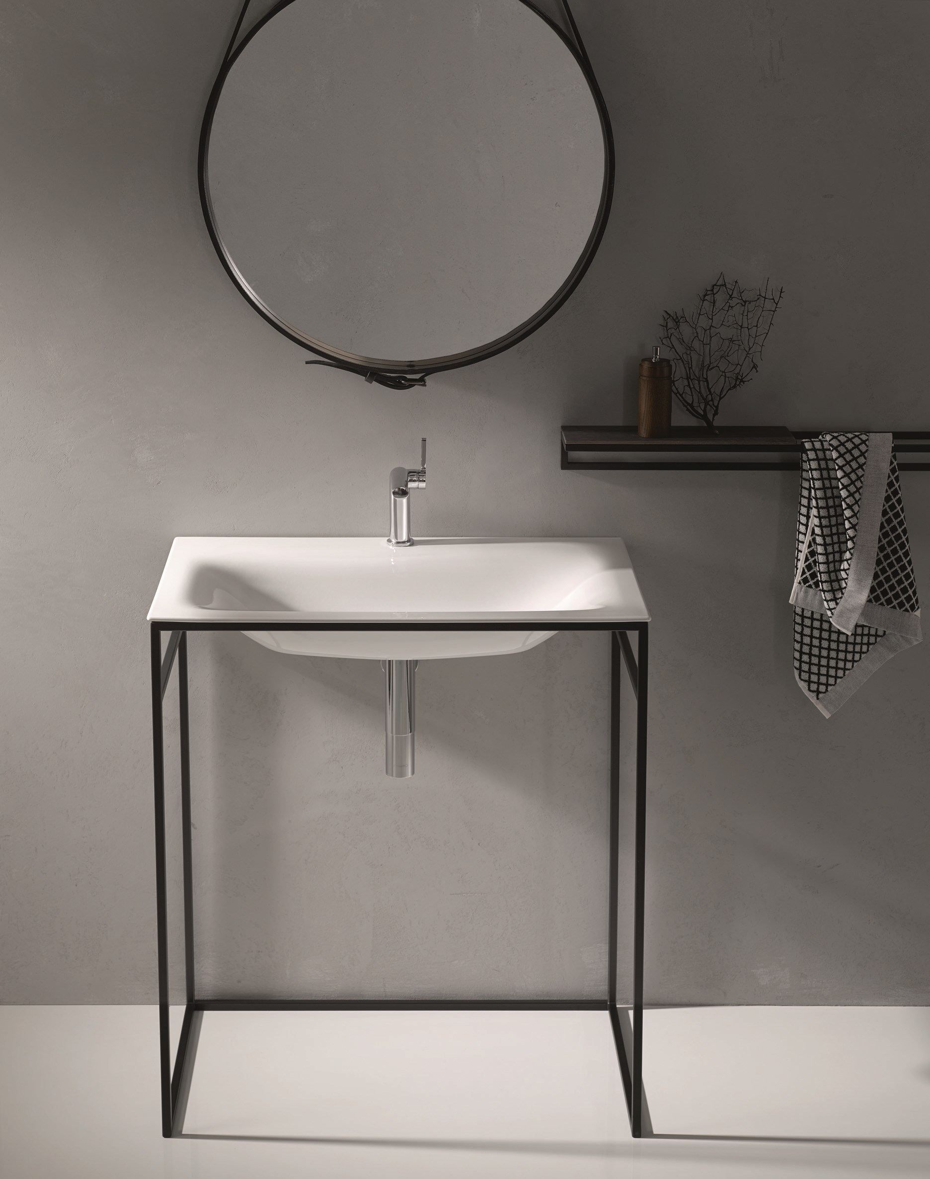 Одинарный прямоугольный умывальник из эмалированной стали Bette BetteLux Shape ARCH-00056760 - Вид №7