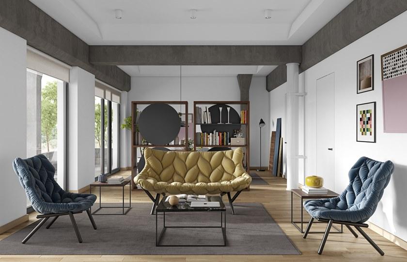 TemaHome Квадратный мраморный журнальный столик Gleam sun-id-1491550 - Вид №6