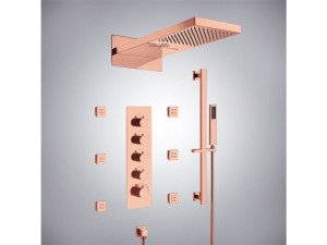 Утопленный набор для душа со светодиодной насадкой для душа