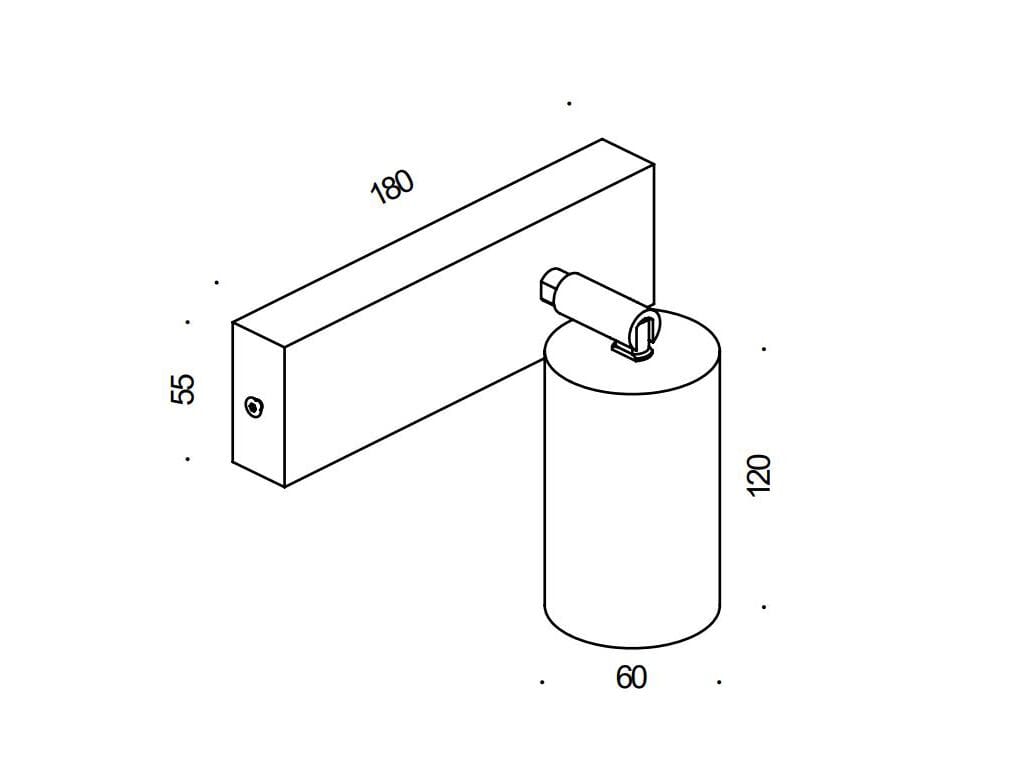 Настенный светильник / потолочный светильник Renzo Serafini BICCHIERE TONDO SU RETTANGOLO ARCH-00119318 - Вид №1