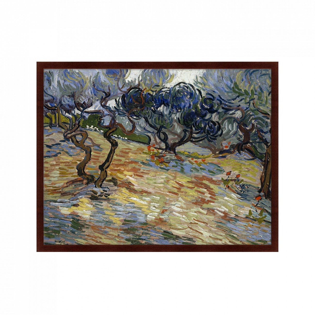 Картина: Olive Trees, 1889г. КАРТИНЫ В КВАРТИРУ  264169 Разноцветный  - Вид №1