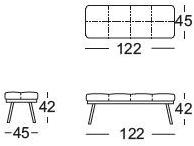 Rolf Benz Кожаная скамейка  917  - Вид №3