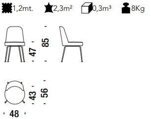 Moroso Стул из мягкой ткани sun-id-1465898 - Вид №2