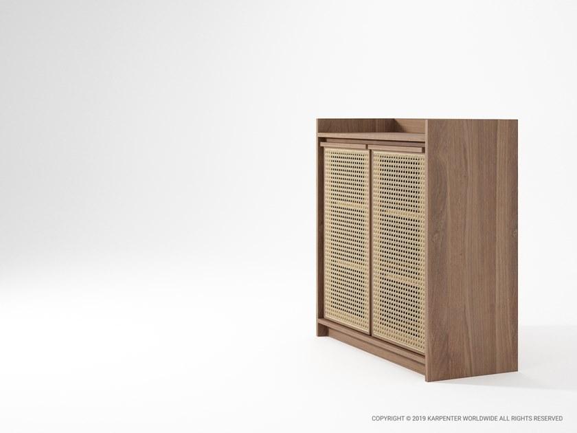 KARPENTER Комод из массива дерева и ротанга с распашными дверцами Roots sun-id-1357623 - Вид №14