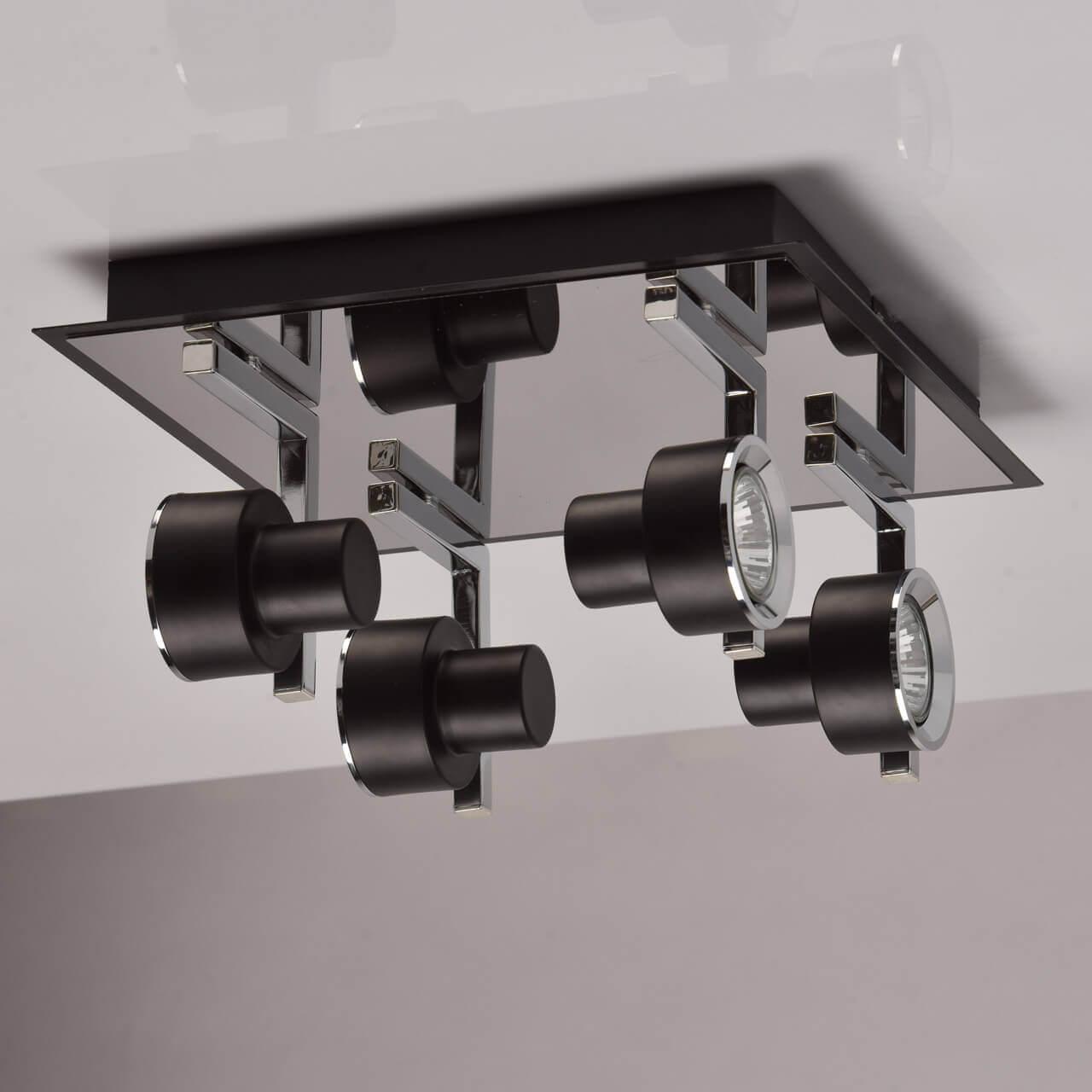 Спот потолочный галогеновый на 4 лампы хром "Арно 2" 541020704 DE MARKT АРНО 2 00-3924306 Хром  - Вид №3