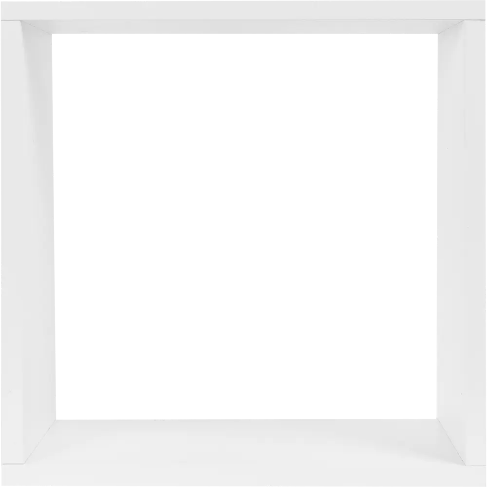 Стеллаж Spaceo KUB 1 секция 36x36.1x15.9 см ЛДСП цвет белый 82731909 STLM-2156092  - Вид №4