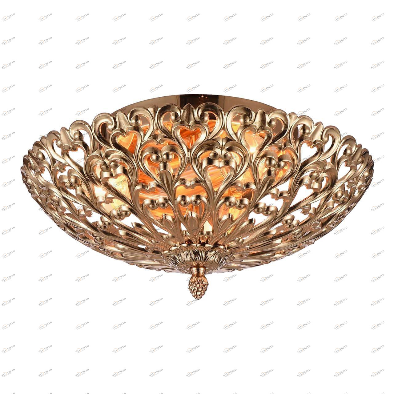 Потолочная люстра Omnilux Cipollone OML-75907-02 OMNILUX CIPOLLONE 220137 Золотой 