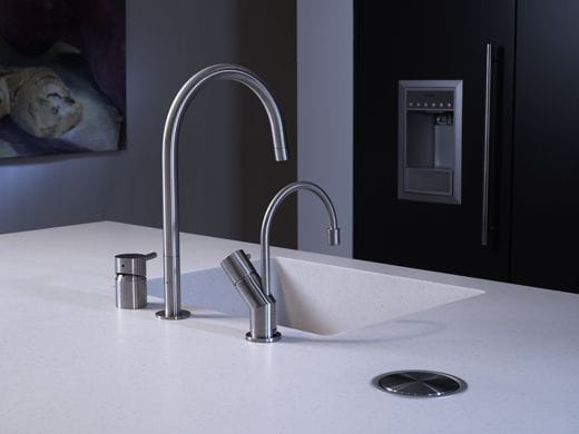 Смеситель для кухни с 2 отверстиями из нержавеющей стали MGS F2 ARCH-00015786 - Вид №1