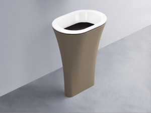 AMLA65-BL+AMPILO-LV+AMCOLO-AN Раковина Amedeo Ovale отдельностоящая cielo Enjoy + Amedeo