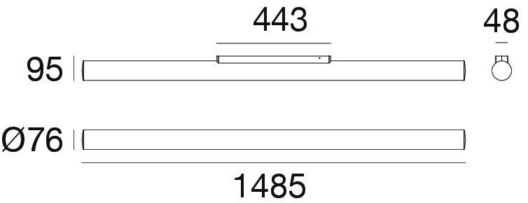 Linea Light Group Бра / потолочный светильник из алюминия и стекла sun-id-1427543 - Вид №4