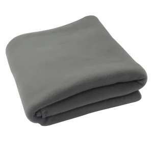 Плед флисовый  цвет серый 130х170 см