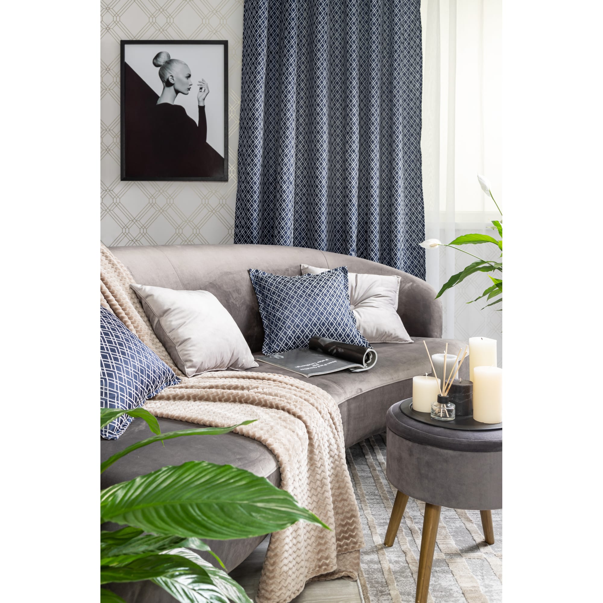 82305199 Подушка «Топлайн», 40x40 см, цвет синий Santreyd  - Вид №5