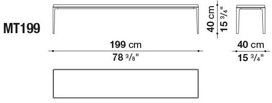 B&B Italia Прямоугольный журнальный столик из массива дерева Michel sun-id-1471965 - Вид №10