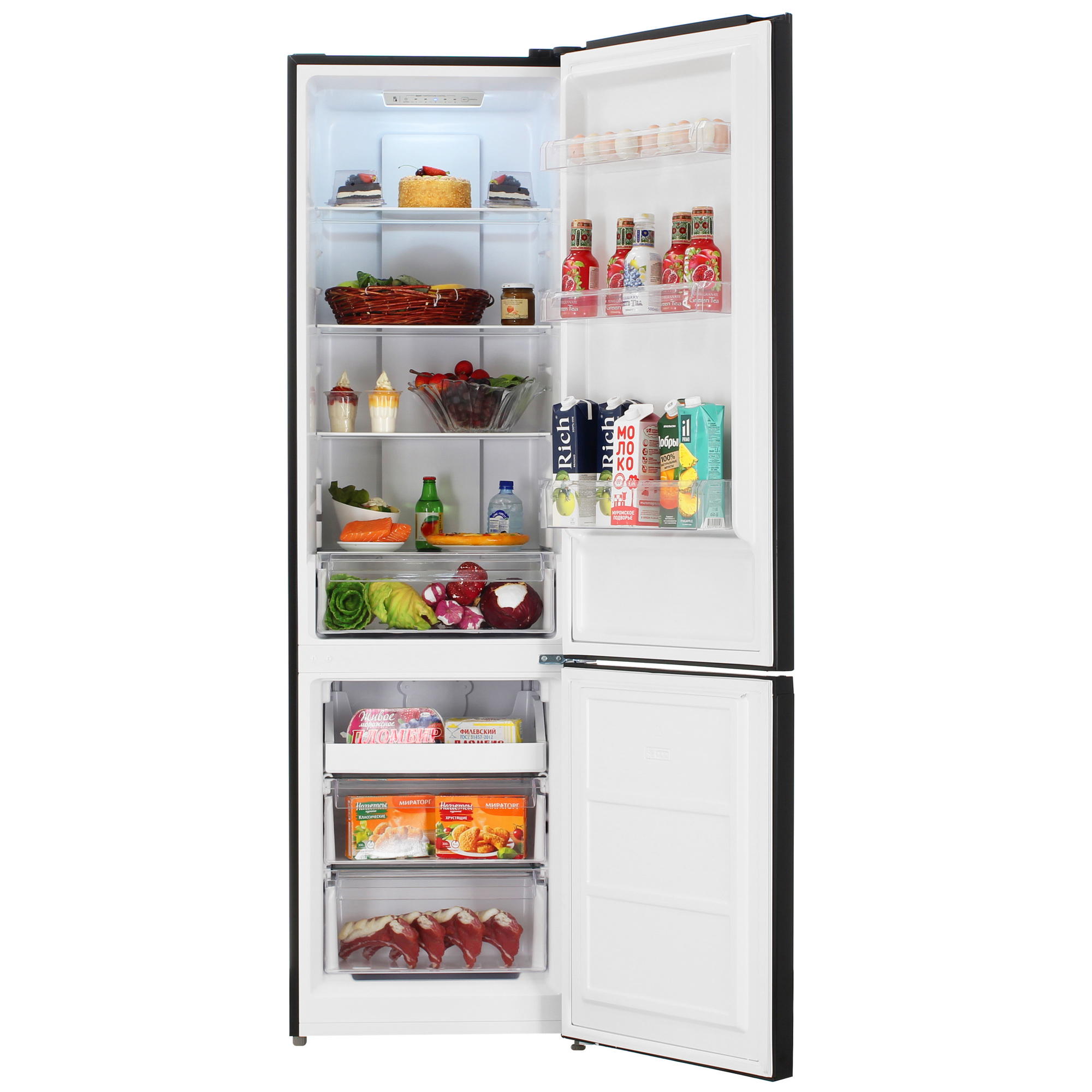 9197171 Холодильник с морозильником   Harper RH5559BB черный STDN-0019149 - Вид №5