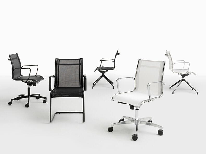 Вращающееся офисное кресло с сетчатым подлокотником с 5 спицами Nahu Aalborg Air ARCH-00084306 - Вид №2