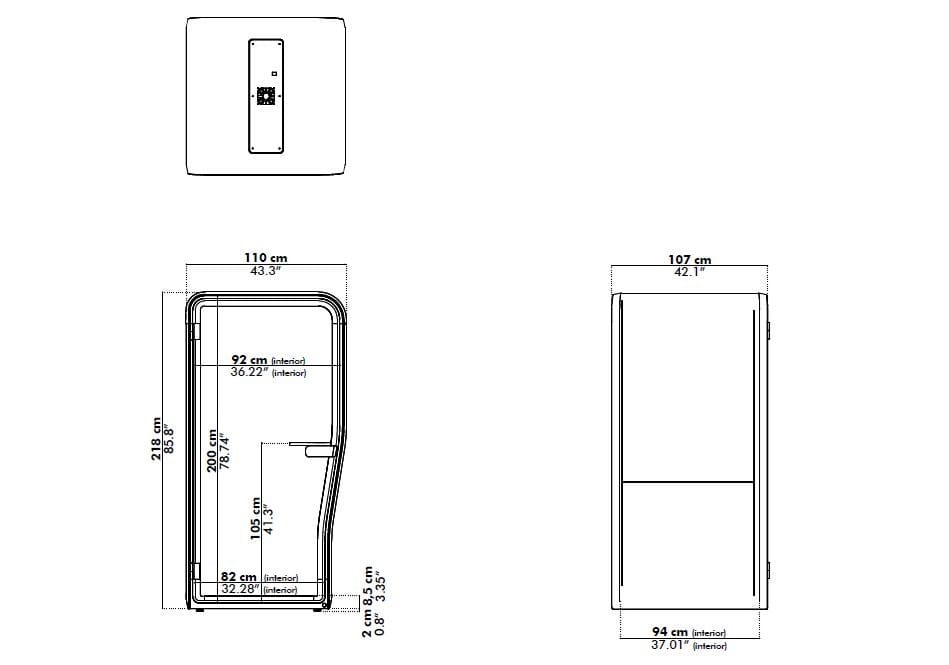 Одноместный акустическая офисная кабина BuzziSpace BuzziNest ARCH-00066114 - Вид №2