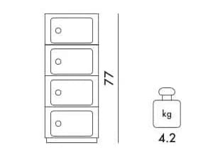 Мобильный корпус из АБС-пластика Kartell секционные ARCH-00116210 - Вид №95