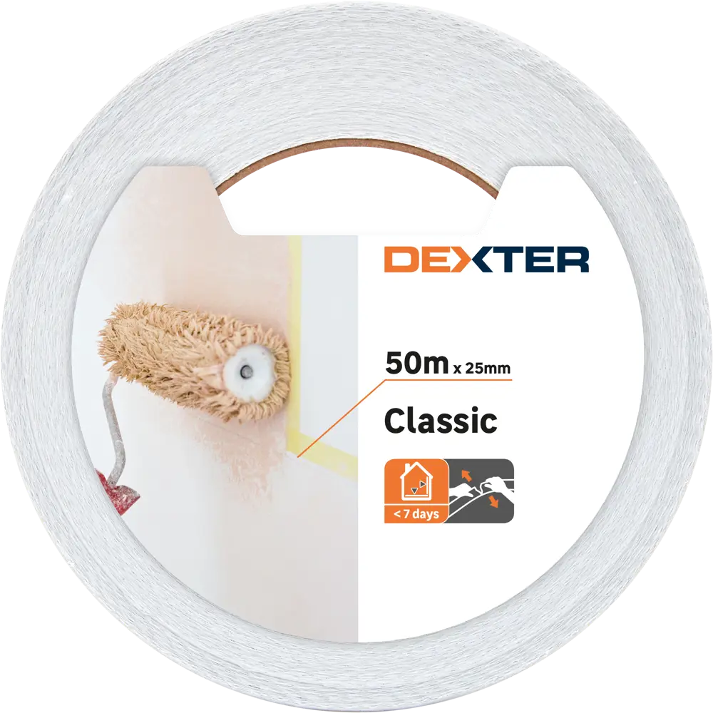 Лента малярная Dexter 25 мм х 50 м 82306448 STLM-2167168  - Вид №1