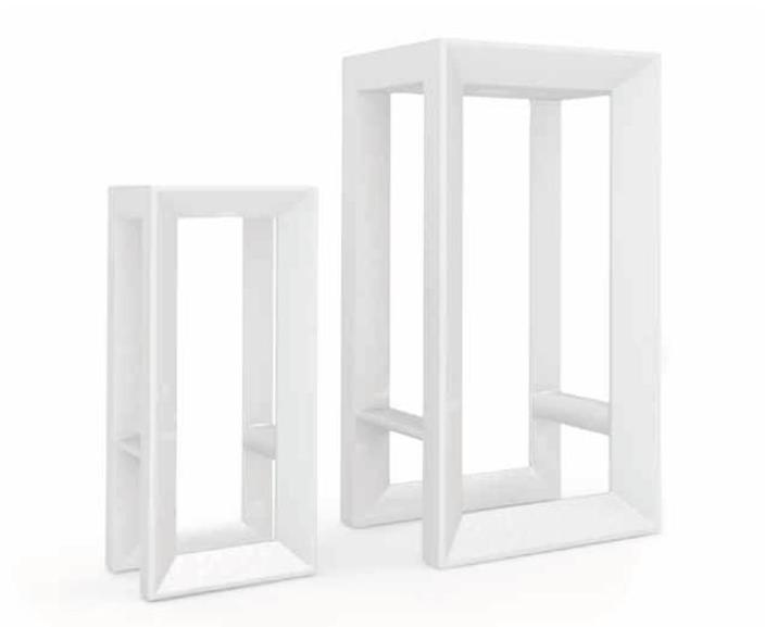 VONDOM Стол из полиэтилена высокой квадратной формы Frame sun-id-1349416 - Вид №1