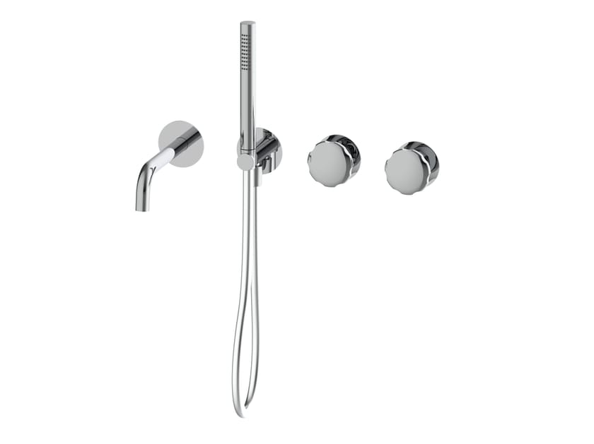 Смеситель для ванны с 4 отверстиями и ручным душем QD Magistro Lab Hammer ARCH-00101739