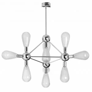 Дизайнерская подвесная люстра Spot Light Silvio 8301028 хром SPOT LIGHT ДИЗАЙНЕРСКИЕ, SILVIO 108295 Хром