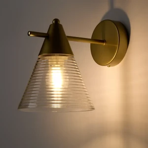 Настенный светильник Freya Blissa цвет бронза/прозрачный