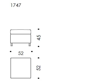 Кожаная мягкая подставка для ног Wittmann ARCH-00093959 - Вид №2