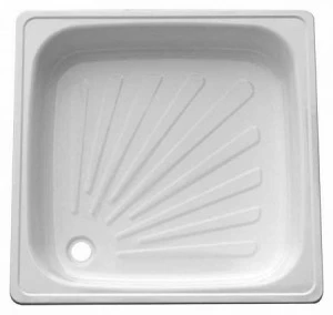 Душевой поддон стальной  River 80x80x13см