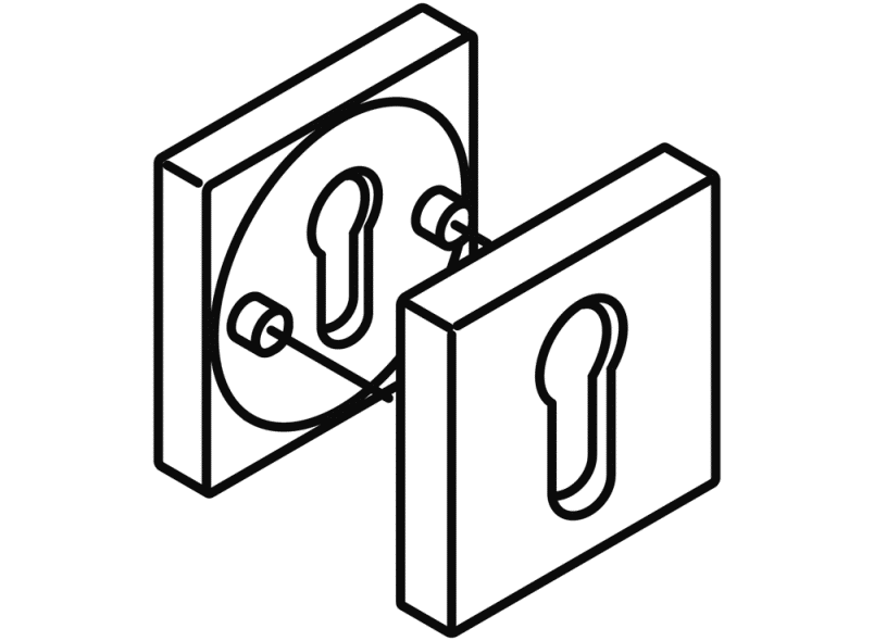 308XAKN розетка для ключей HEWI Serie 180 | Edelstahl  - Вид №3