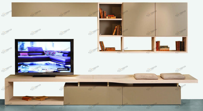Roche Bobois Оборудованная стена из мдф с подставкой под телевизор sun-id-1473409
