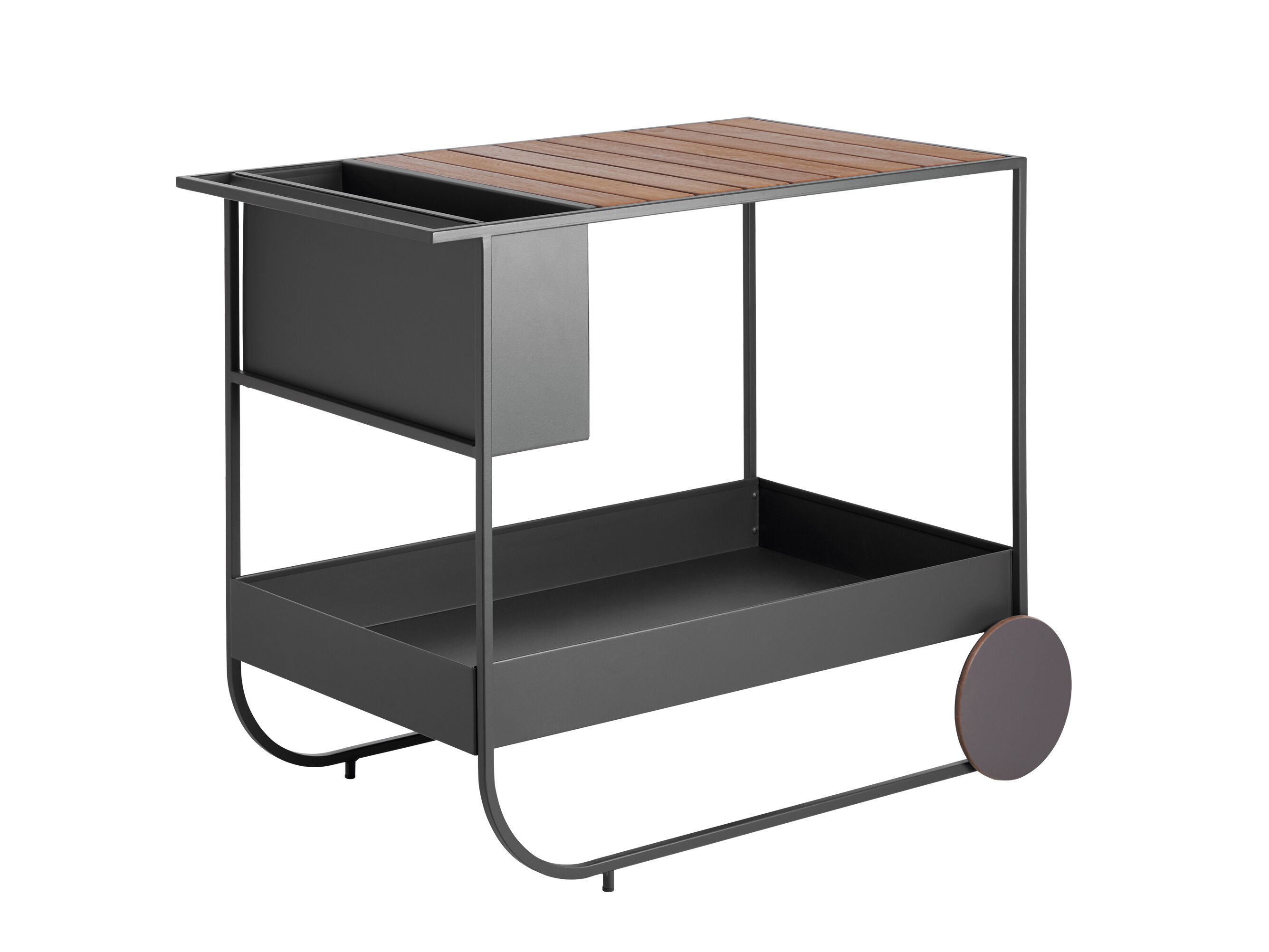 Металлическая садовая тележка для еды Potocco ARCH-00036443